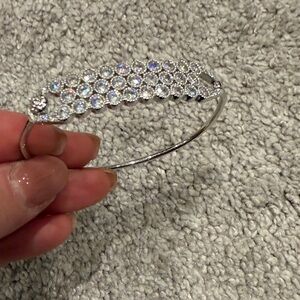 Henri Bendel Elegant Silver Crystal Bracelet